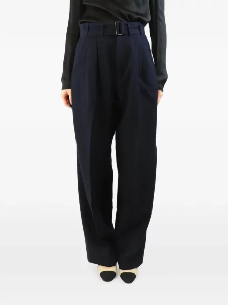 Cu centură pantaloni Soeur de lână albastru