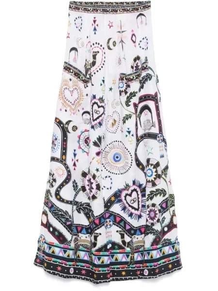 Pantaloni Camilla alb