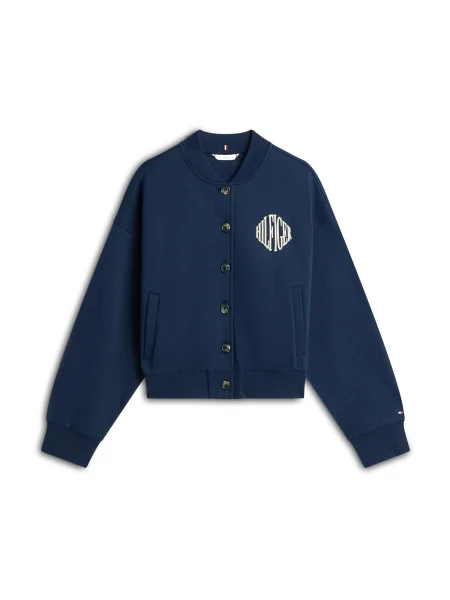 TOMMY HILFIGER Gornji dio trenirke VARSITY pijeska / mornarsko plava / crvena bijela