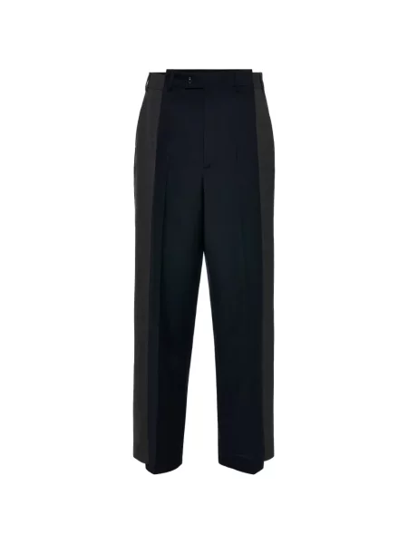 Pantaloni Maison Margiela de lână albastru