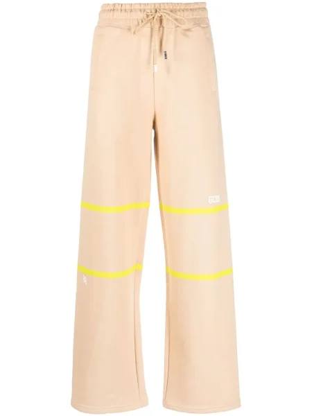 Pantaloni de trening Gcds cu dungi maro