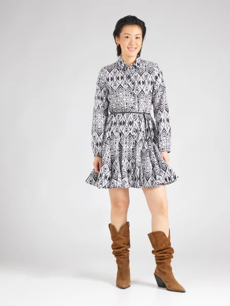 ONLY Rochie tip bluză ONLLUMINA negru alb