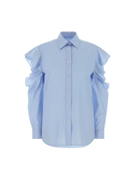 Koszula Moschino popelinowa niebieska