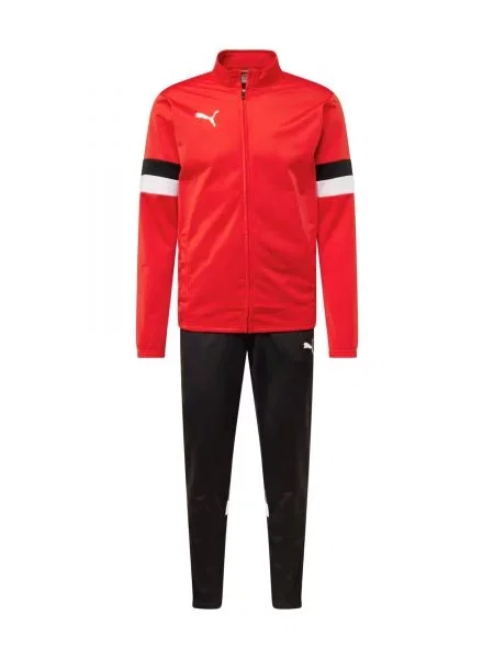 PUMA Costum de trening TeamRise roșu / negru alb