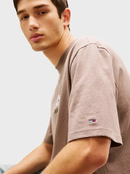 Футболка Tommy Jeans бежевая