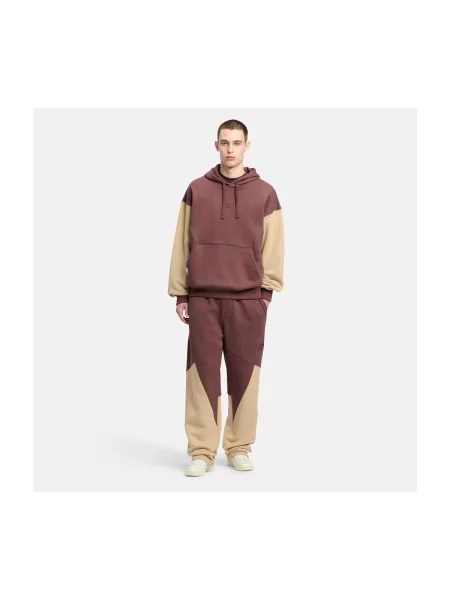 Hanorac cu glugă Reebok Sport clasic maro