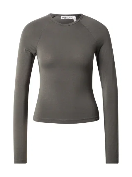 WEEKDAY Tricou Elma închis gri