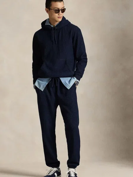 Спортивні штани Polo Ralph Lauren однотонні синій