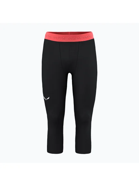 Pantaloni termoactivi pentru bărbați Salewa Cristallo Warm AMR black out negru