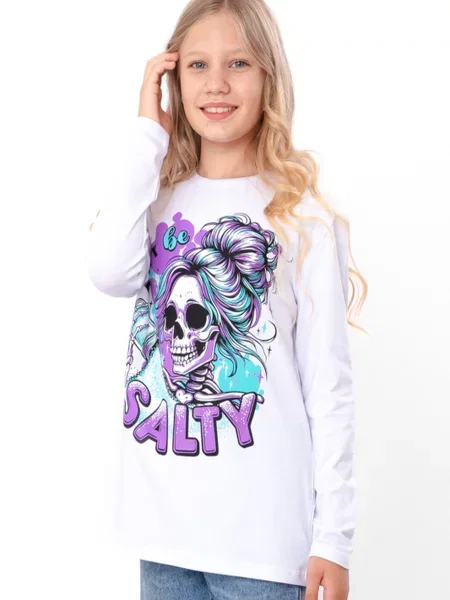 Дитячий Лонгслів Носи своє білий