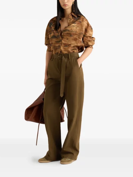 Spodnie Momoni brązowe