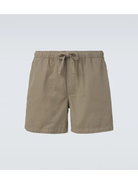 Pantaloni scurți Frame din canvas verde