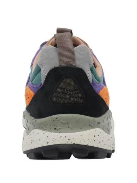 Szarvasbőr virágos chunky sneaker Flower Mountain barna