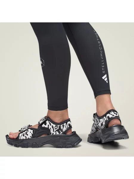 Adidas by Stella McCartney sandały Hika Sandal Canvas AOP czarny białe