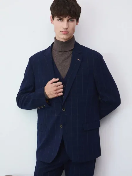 Medicine sacou marin albastru