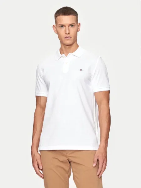 Gant Polo marškinėliai Shield balta