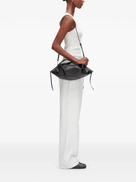 Mini geanta de piele 3.1 Phillip Lim din piele mini negru