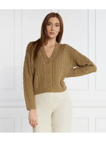 MM De lână cardigan maro