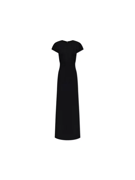 Sukienka Jil Sander wełniana czarna
