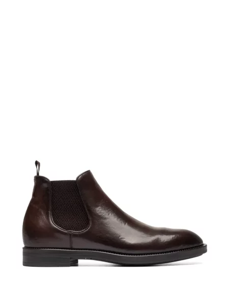 Botine chelsea Officine Creative din piele maro