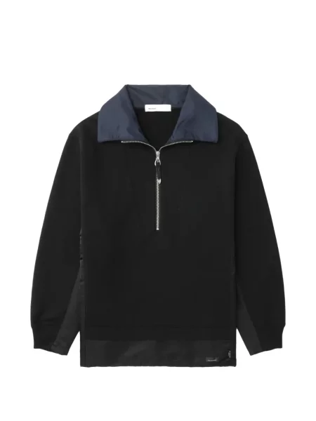 Hanorac Toga de jumătate de fermoar negru