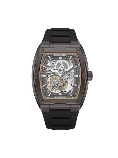 POLICE Analogové hodinky Automatic watch Skeletor' černá