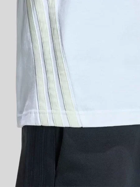 Oversized t-shirt z czystej bawełny Adidas Sportswear biała
