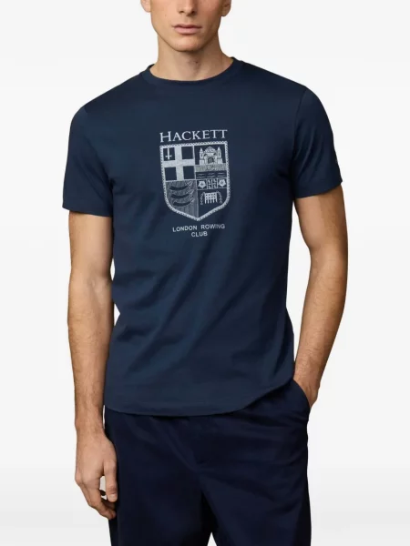 Tricou Hackett cu imagine albastru