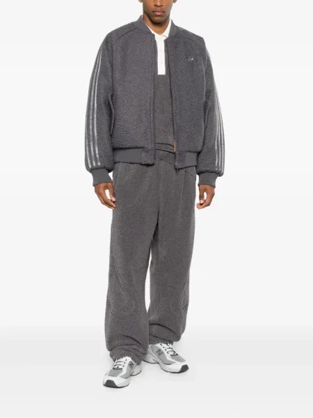 Hanorac Adidas din velur alb