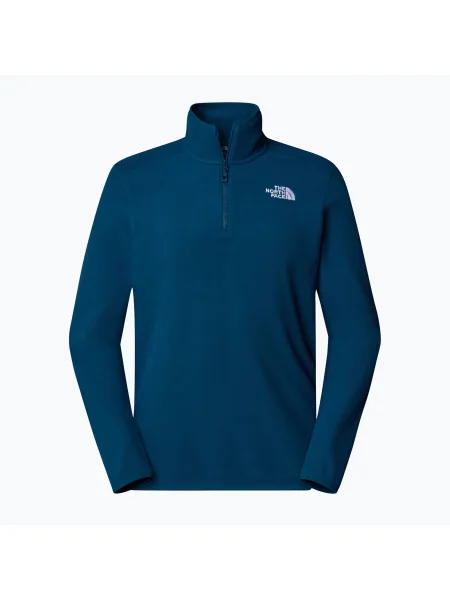Мъжки суитшърт The North Face Glacier Zip midnight petrol синьо