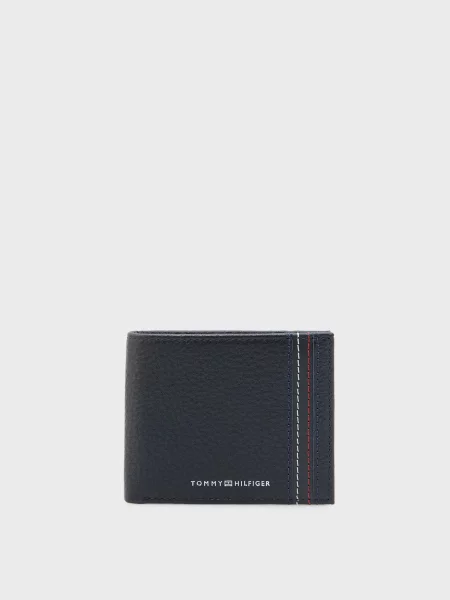Шкіряний гаманець Tommy Hilfiger синій