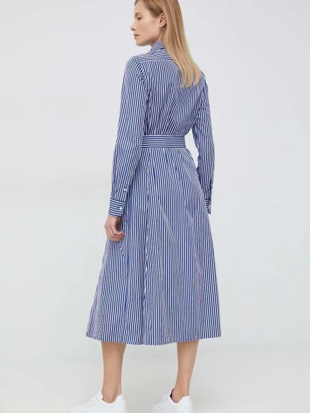 Polo Ralph Lauren ruha midi harang alakú kék