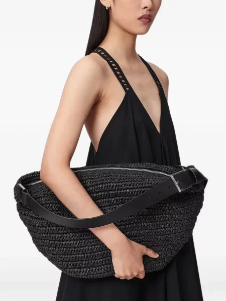 Geantă Allsaints din piele negru