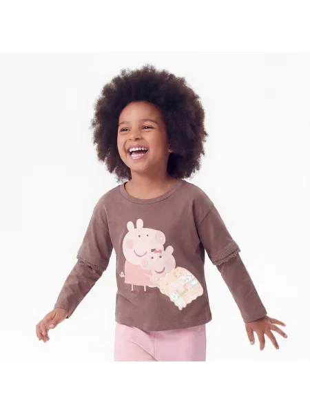 Reserved Halenka Peppa Pig hnědá