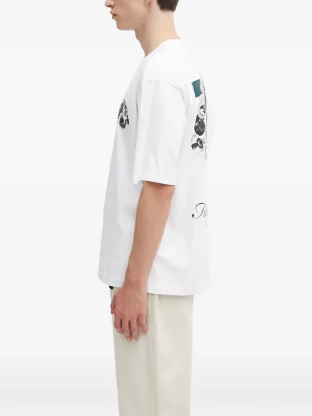 Tricou Filling Pieces cu imagine alb