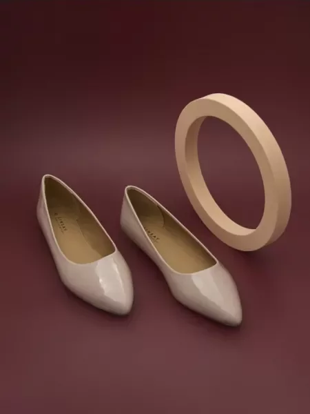 Балетки нюдовий