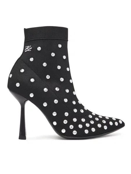 Škornji KARL LAGERFELD črna