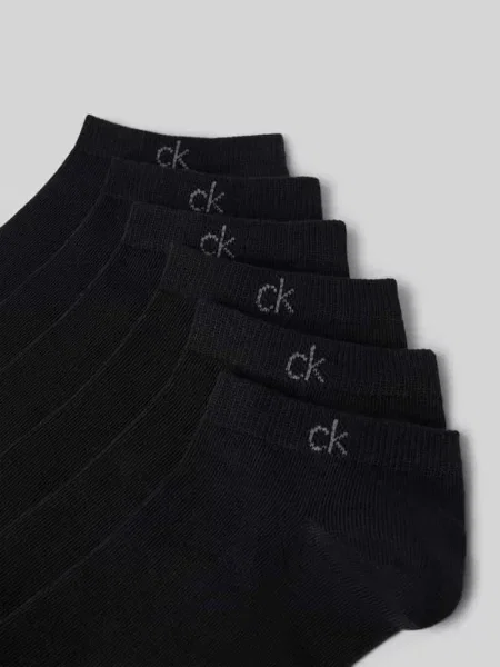 Skarpety z mieszanka bawełny w zestaw 6 par Ck Calvin Klein białe