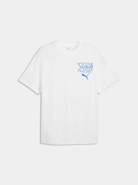 Чоловіча Футболка PUMA Junior Varsity Tee I комбінований верх білий