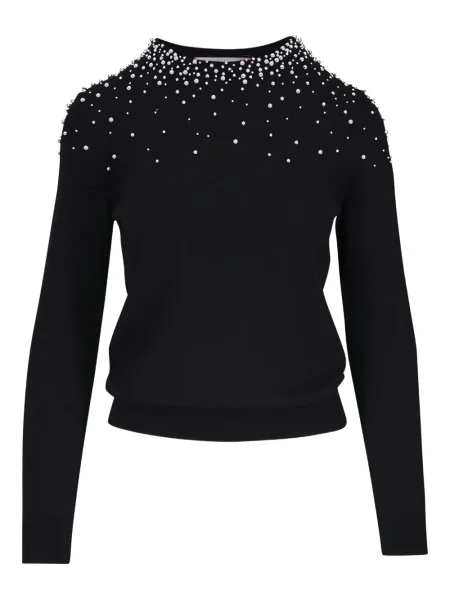Pulover Carolina Herrera cu perle negru
