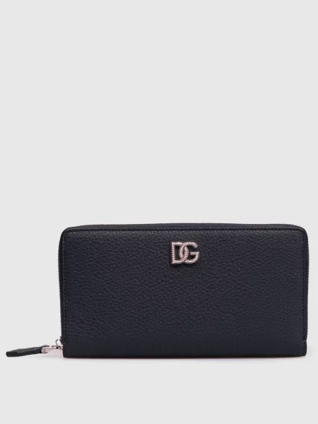 Шкіряний гаманець Dolce&gabbana синій