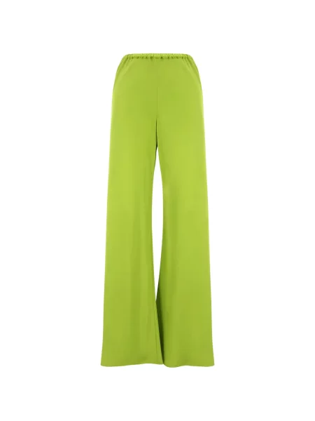 Pantaloni Sablyn de mătase verde