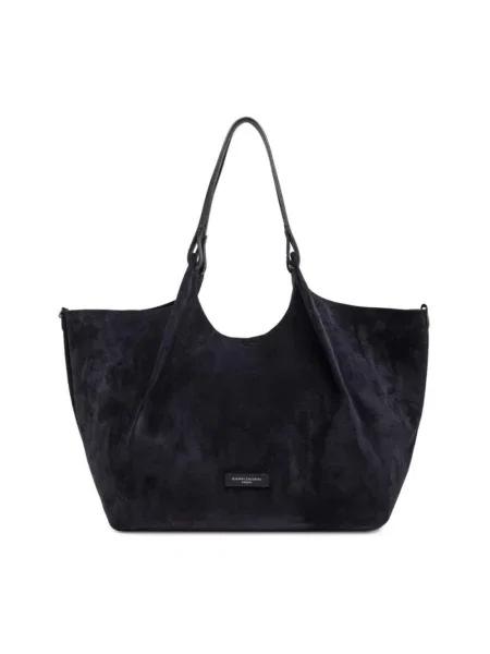 Torebka hobo Gianni Chiarini zamszowa czarna