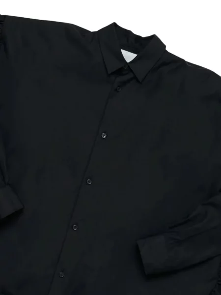 Cămașă Noir Kei Ninomiya cu volane negru
