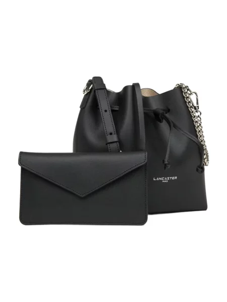 LANCASTER Paris Torba za na rame Pur & Element City' crna