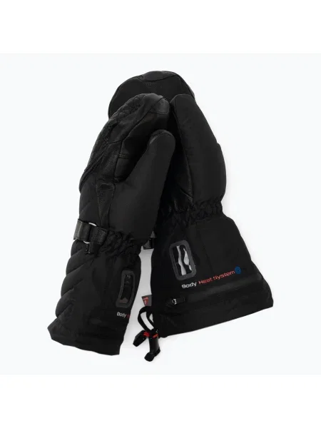 Mănușă de schi încălzită pentru femei LENZ Heat Glove Finger Cap Mittens negru