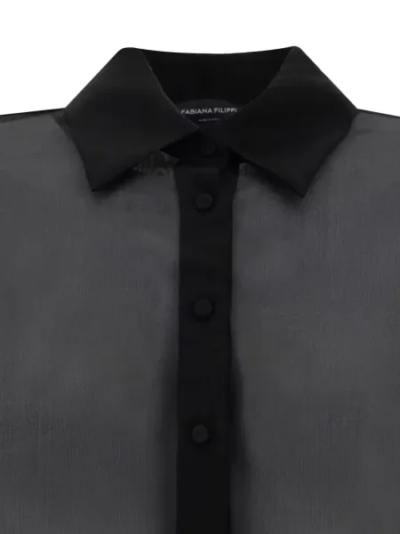 Koszula Fabiana Filippi z organzy czarna