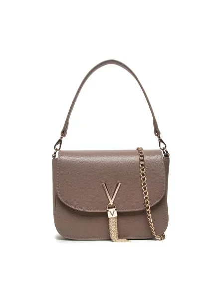 Ročna torba Valentino Divina Taupe rjava