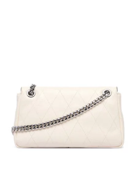 Kabelka Tory Burch Charlie Quilted Krémová