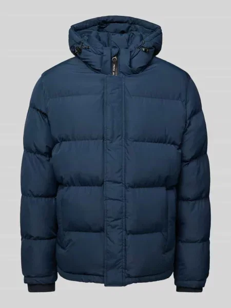 Kurtka pikowana z kapturem model ‘Tobias’ Pepe Jeans